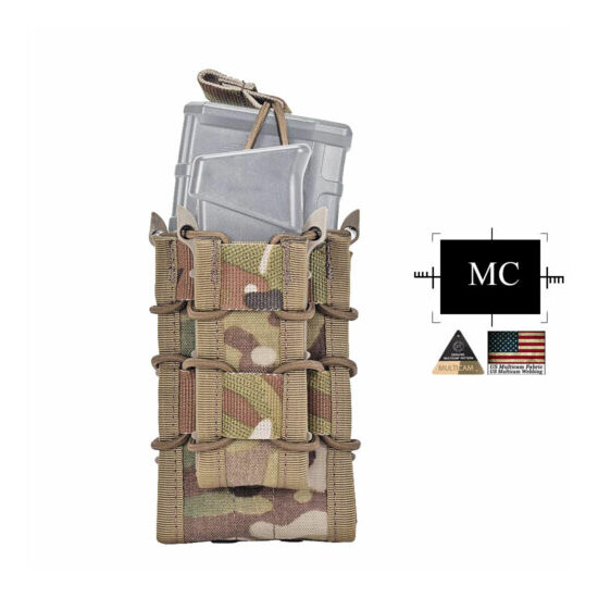 EMERSON Tactical 5.56 Modular Rifle Double Magazine Pouch MOLLE Pistol Holder {25}