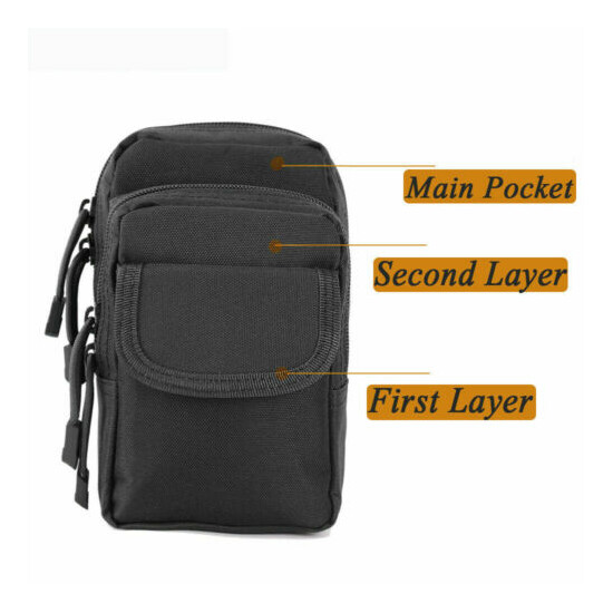 Tactical Molle Pouch EDC Multi-purpose Belt Waist Pack Bag Utility Phone Purse {7}