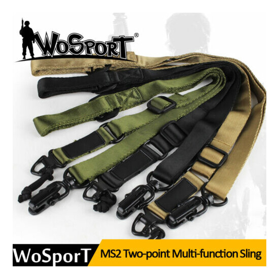 WOSPORT Sling MS2 Two-point Military Tactical Multi-function Sling Hunting Strap {2}