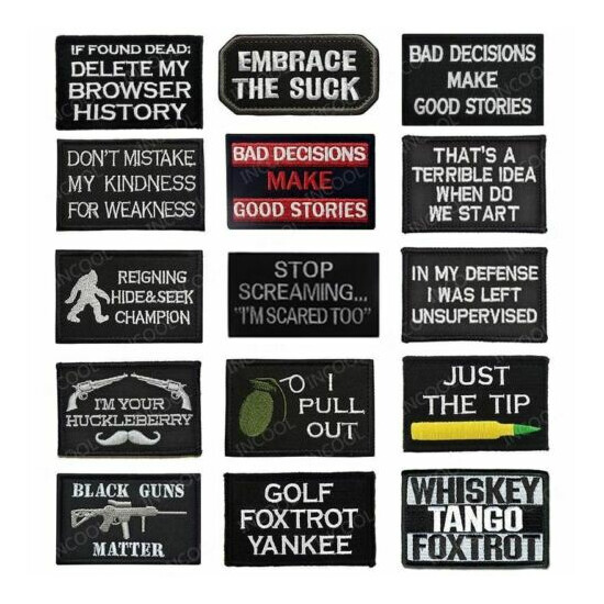 3D Embroidery Patch Funny Tactical Military Patches {1}
