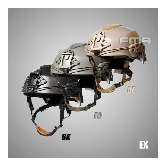 TB1268 FMA Hunting Tactical Helmet Airsoft WTF EX Ballistic Helmet BK/FG/TAN {2}