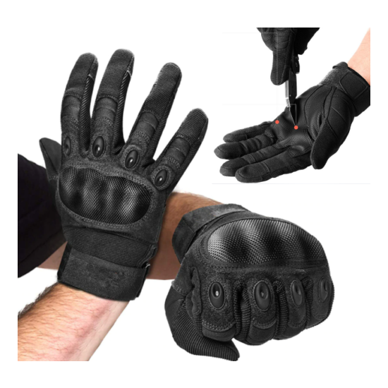 Hard Knuckle Tactical Shooting Gloves Army Combat Gloves Heavy Duty Gloves {1}