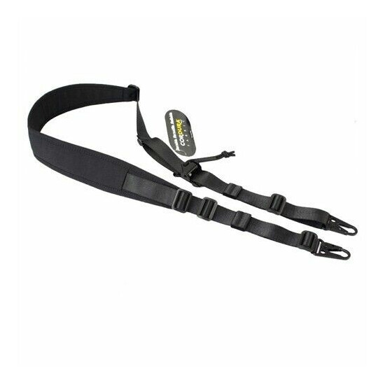 Tactical Adjustable Single Shoulder Strap with 2 Buckles Hook Webbing Sling {6}