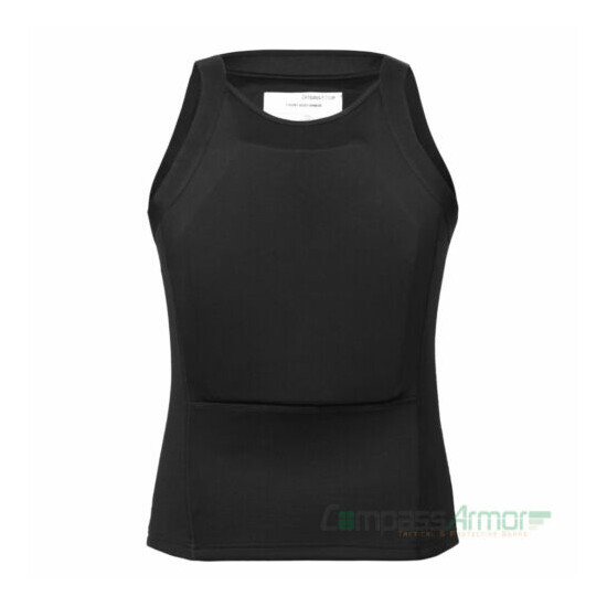 Ultra Thin Concealed T shirt Body Armor Vest Bulletproof made with Kevlar IIIA {2}