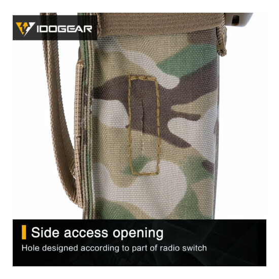 IDOGEAR Tactical Radio Pouch For Walkie Talkie MBITR PRC148/152 MOLLE Military {9}