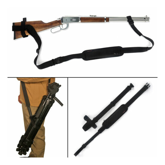 Tourbon 2 Points Rifle Sling Gun Strap Hunting CS Shotgun Belts Stock Holder USA {9}
