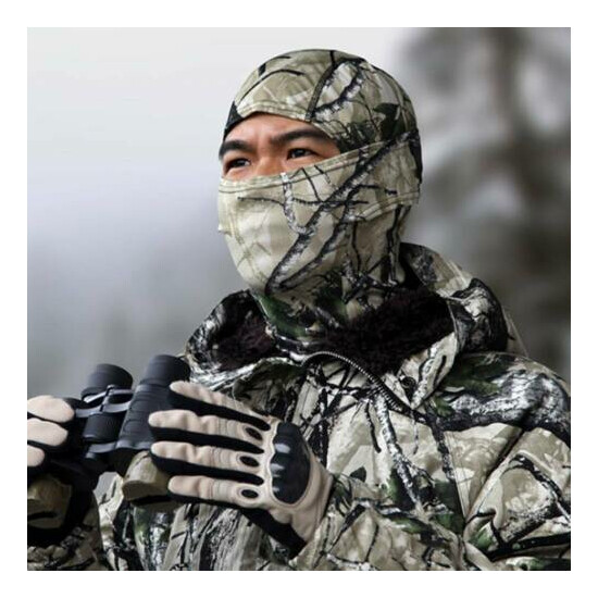 Camo Scarf Full Face Balaclava Hood Ninja Hunting Ski Army Tactical Hats {8}