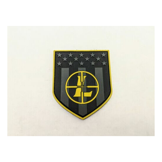 Leupold Optics Shield PVC Patch. American Flag Hook and Loop Moral Patch. New! {1}