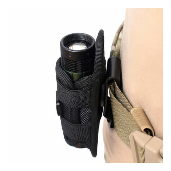 Outdoor Tactical Pouch Molle Waist Bag Rotatable Multi-functional Flashlight Bag {1}