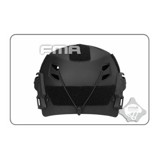 FMA MIC FTP BUMP Helmet EX Simple System Tactical Airsoft Black / Sand {6}