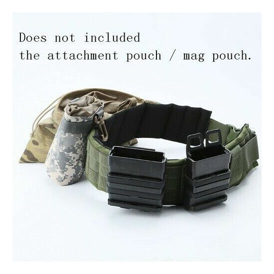 Adjustable 80 - 130 cm Tactical Nylon Belt Waistband Girdle with Molle OD color {2}