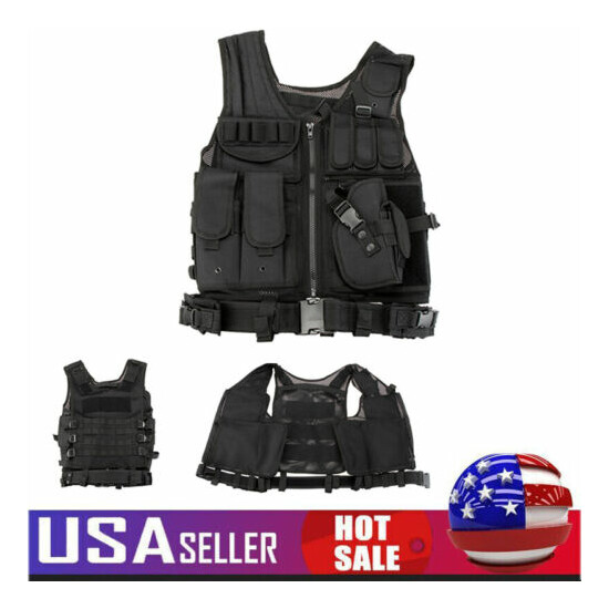 Multi-functional CS Field Vest Outdoor Training Vest Military Tactical Vests US {13}