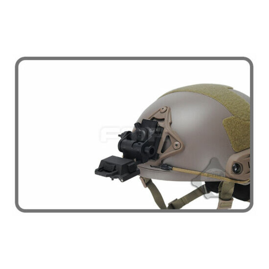 FMA Airsoft Paintball L4G24 NVG DE / Black 100% Plastic Helmet Mount TB1012 {9}