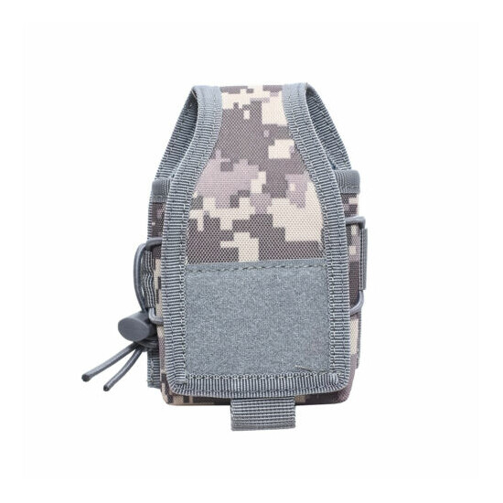 Tactical Military Molle Radio Pouch Walkie Holster Talkie Holder Waist Belt Bag {13}