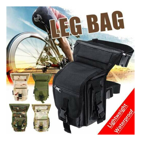 Waterproof Fanny Pack Tactical Military Drop Leg Bag Hip Belt Waist Pack Hiking {8}
