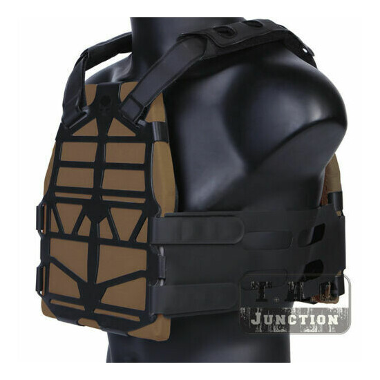 Emerson Tactical Skeleton Armor Frame Plate Carrier Vest + Plates Lightweight {3}