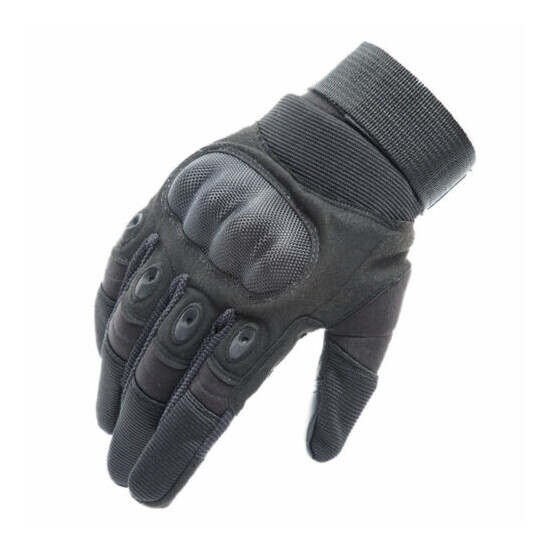 Tactical Hard Knuckle Full Finger Gloves Hunting SWAT Army Military Combat CS {13}