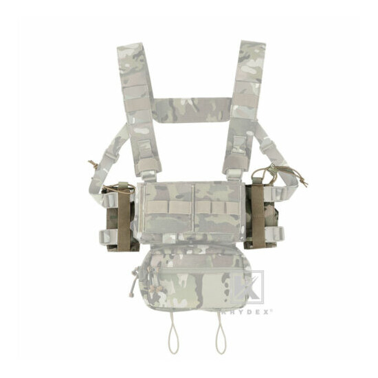 KRYDEX 2pc Tactical Radio Pouch Expander Wings for Armor Vest Chest Rig Multicam {4}