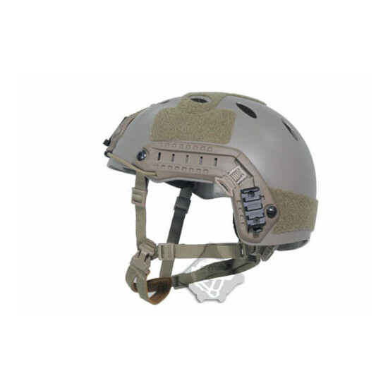 FMA Tactical Airsoft Paintball Fast Helmet PJ Helmet Adjustable Tan M/L/XL {5}