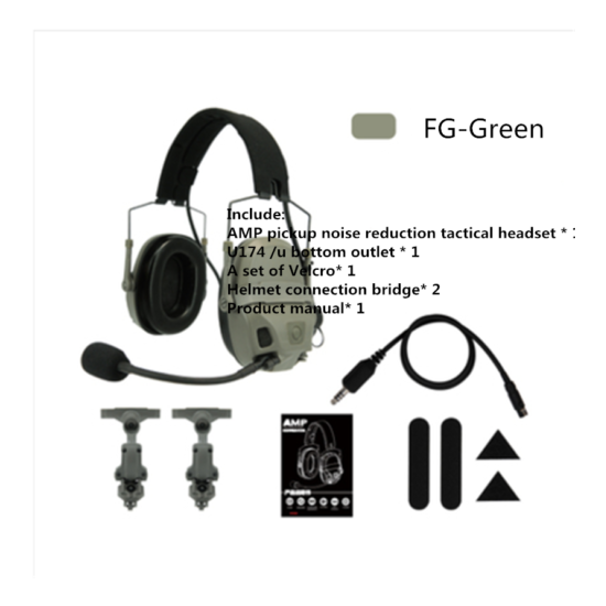 Updated FCS FMA AMP Dual-Channel Pickup Noise ReductionTactical Headset V60 PPT {14}