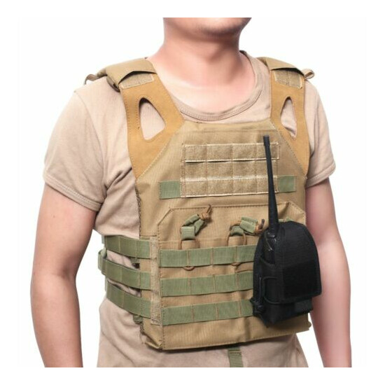 Tactical Military Molle Radio Pouch Walkie Holster Talkie Holder Waist Belt Bag {2}