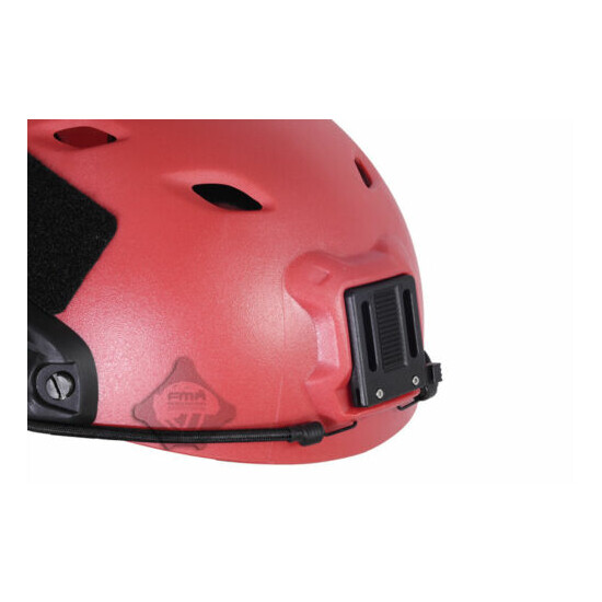 FMA Tactical Airsoft FAST Jump Military Helmet OPS ABS Base Red L/XL {3}