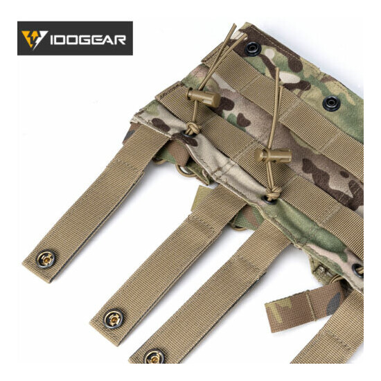 IDOGEAR Tactical 5.56 .223 Mag Pouch MOLLE Modular Triple Open Top Hunting Gear {8}