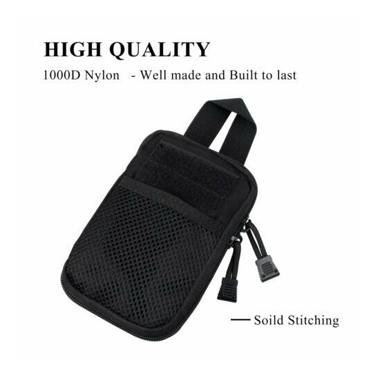MOLLE Compact Pocket Organizer Pouch Mini Waist Bag Pouch Tactical EDC Pouch US {3}
