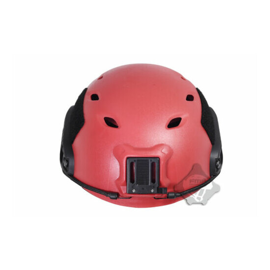 FMA Tactical Airsoft FAST Jump Military Helmet OPS ABS Base Red L/XL {10}