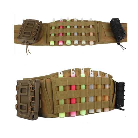 Men Military Belt Tactical Hunting Outdoor Waistband Molle Training Pouch Belt {2}