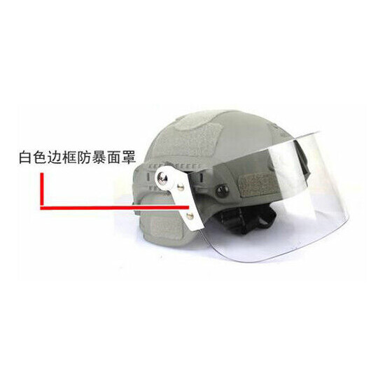 Paintball Protect Face Shield Lens Mask Goggles For Mich FAST Tactical Helmet {8}