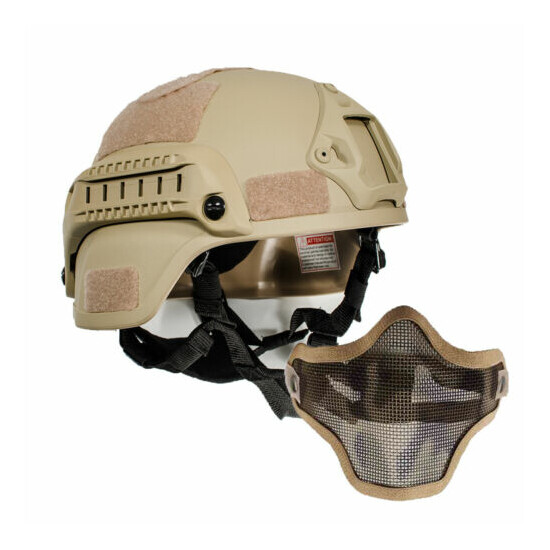 MICH2000 Simplified Action type Military tactical airsoft combat helmet w/ Mask {1}