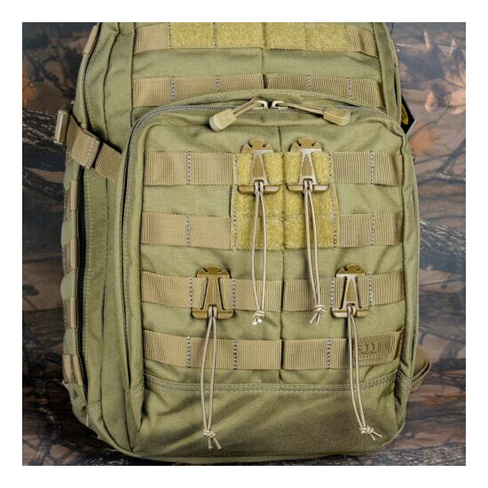 Pack of 10 Coyote Tan Molle Web Dominator for Strap,Hydration Tube or Comms Gear {9}