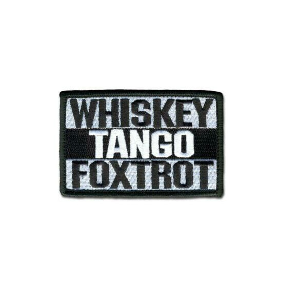 Tactical Combat Backpack Morale Embroidered Patch Badge Hook and Loop - Whiskey {11}