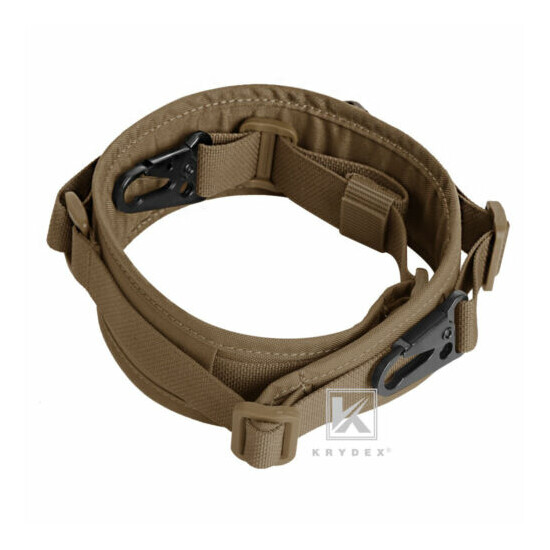 KRYDEX Modular Sling 2 / 1 Point Padded Shooting Sling Removable Coyote Brown {3}
