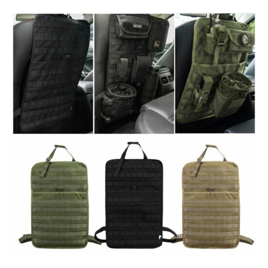 Tactical Molle Vehicle Car Seat Back Organizer Storage Pouch Fits For All Cars {1}
