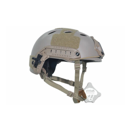 FMA Tactical Airsoft Paintball Fast Helmet PJ Helmet Adjustable Tan M/L/XL {3}