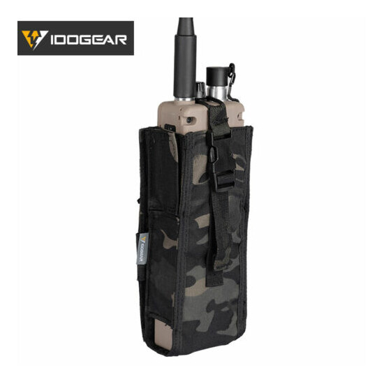 IDOGEAR Tactical Radio Pouch For PRC148/152 Walkie Talkie Holder MBITR MOLLE {10}