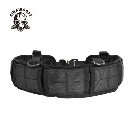 Tactical Molle Padded Waist Belt Quick Release Combat Battle Belt Strap Buckle {10}