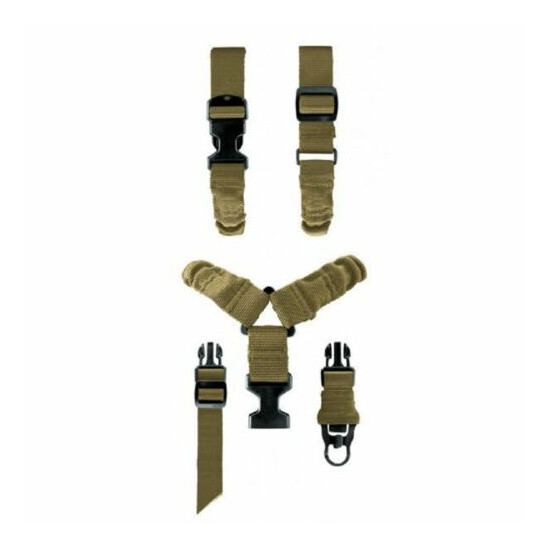 Heavy Duty Single 1 One Point Bungee Nylon Web Tactical Rifle Sling - NEW {3}