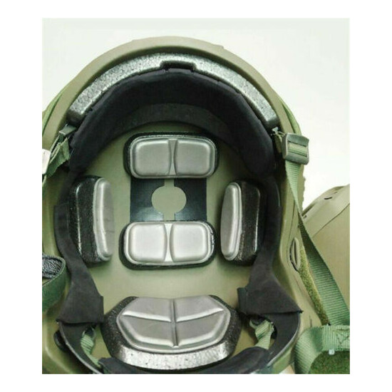 Army UHMW-PE Ballistic IIIA Bullet Proof Helmet M/L Black/Army Green FAST Helmet {7}