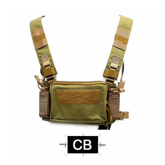 Tactical Combat Chest Rig Shoulder Bag w/ Mag Pouch Recon Harness Pack Airsoft {14}