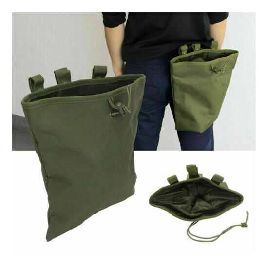 Outdoor Tactical Military Hunting Molle Magazine Ammo Dump Drop Pouch Bag {5}