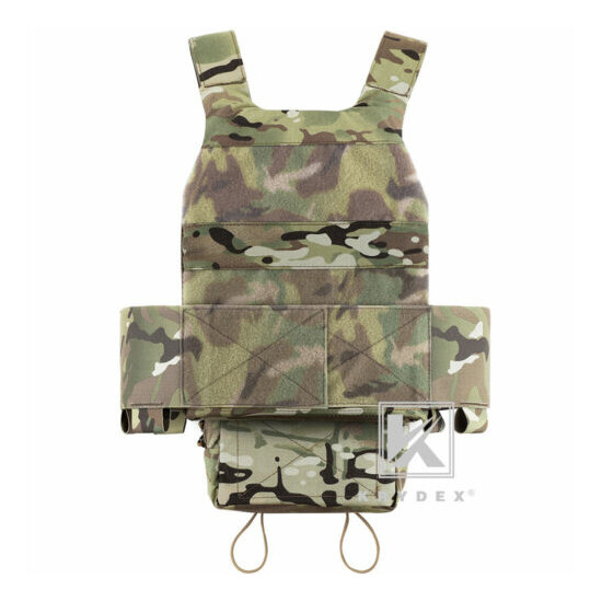 KRYDEX Slick Plate Carrier & Micro Fight Placard & Mag Pouch & Drop Pouch Camo {3}