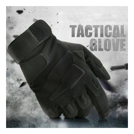 MensTactical Combat Gloves Army Military Outdoor Full Finger Hunting Gloves USA {12}