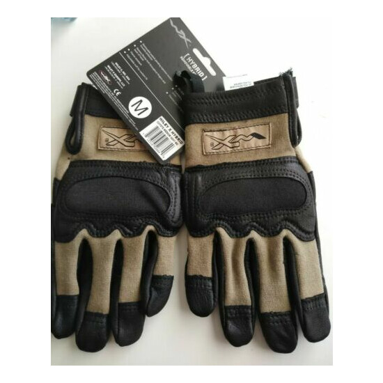 WILEY X TACTICAL FLAME RESISTANT COMBAT GLOVES HYBRID KNUCKLES REMOVABLE MEDIUM! {1}