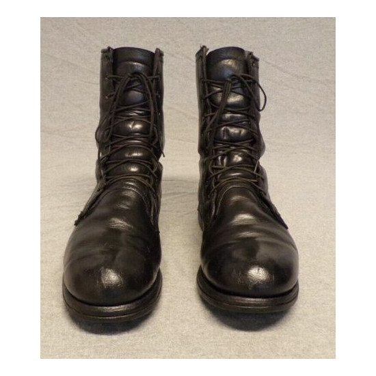Vintage 1970 HB Military Combat Leather Hiking Hunting Work boots men's 9D "USA" {1}