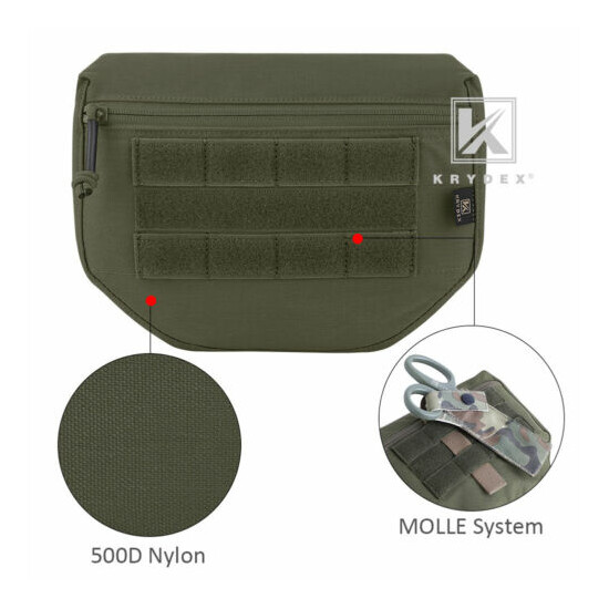KRYDEX Dangler Drop Pouch MOLLE Dump Pack Storage for Armor Carrier Ranger Green {8}
