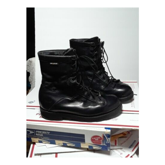 Men's Bates Black Leather Boots Sz 11 Lace-up Durashock Goretex Water Resistant {3}