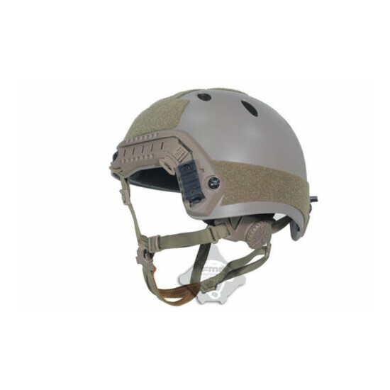 FMA Tactical Airsoft Paintball Fast Helmet PJ Helmet Adjustable Tan M/L/XL {4}